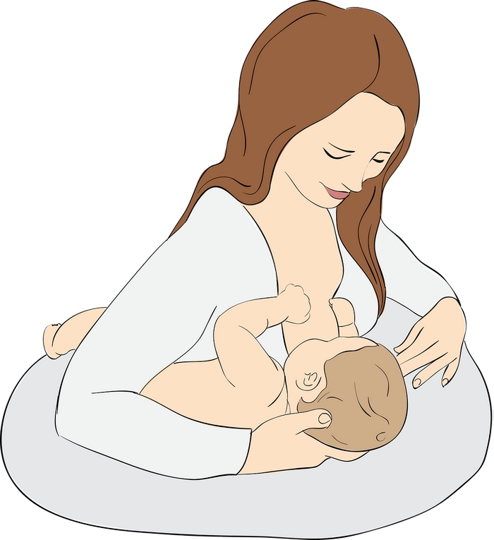 The armpit breastfeeding position